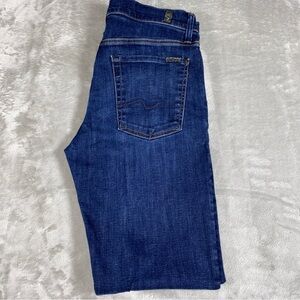 7 For All Mankind Men’s Slimmy Jeans 32x32 Straight Leg Blue Denim